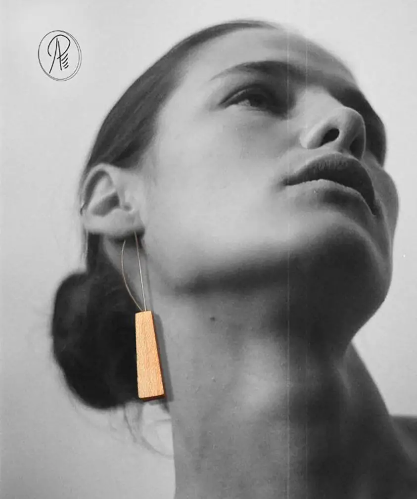 Авторские серьги-трапеции Maple art